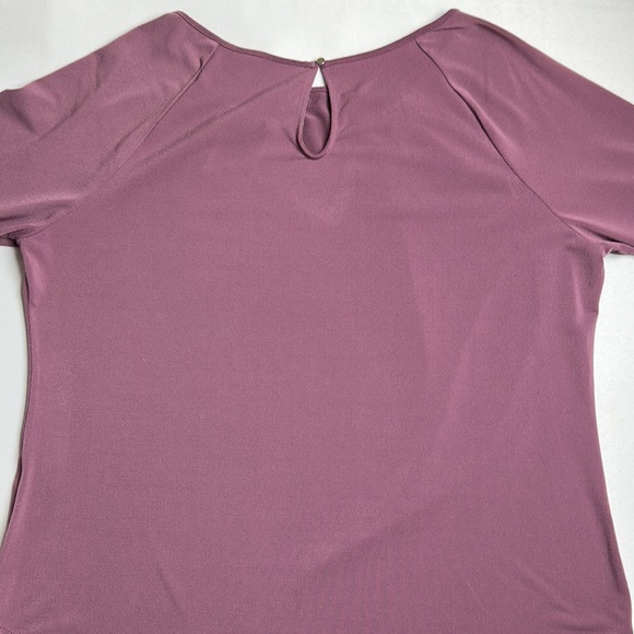 EUC 7th Avenue New York and Company mauve color stretchy dress shirt - Picture 6 of 7